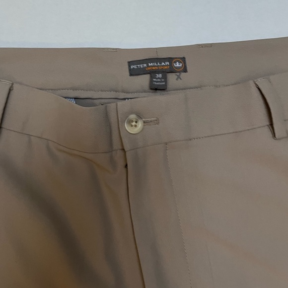 Peter Millar Performance Shorts, Khaki, Size 38 - Picture 2 of 9